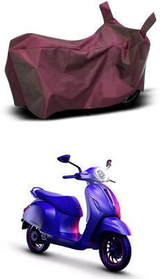MMSSTAR Waterproof Two Wheeler Cover for Bajaj(Chetak, Maroon)