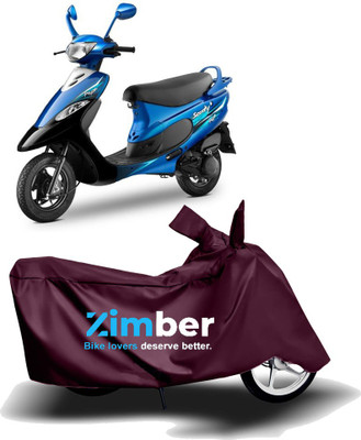 THE REAL ARV Two Wheeler Cover for TVS(Scooty Pep+, Maroon)