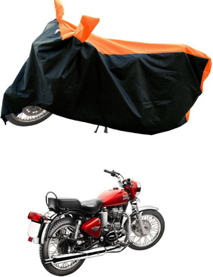 MWBB Waterproof Two Wheeler Cover for Royal Enfield(Bullet Electra Twinspark, Orange)