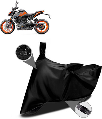 PAGORA Waterproof Two Wheeler Cover for KTM(200 Duke BS6, Black)