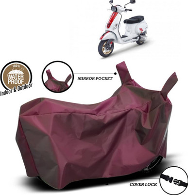 AASHTIK MART Two Wheeler Cover for Vespa(Vespa SXL 150, Maroon)