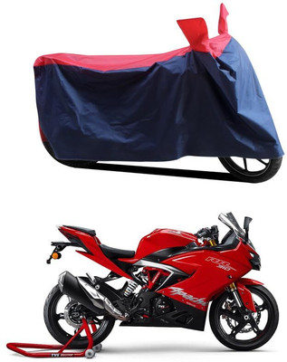 AASHTIK MART Two Wheeler Cover for TVS(Apache RR 310, Red, Blue)