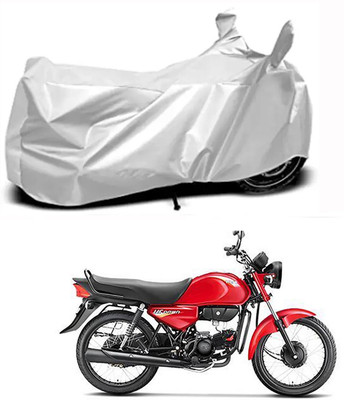 Aoriyon Two Wheeler Cover for Hero(HF Dawn, Silver)