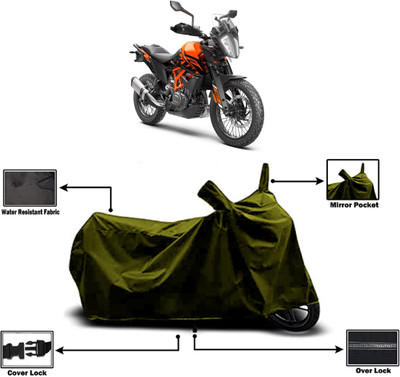 Amexride Two Wheeler Cover for KTM(390 Adventure BS6, Green)