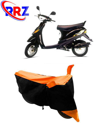 RRZ Waterproof Two Wheeler Cover for Bajaj(Sunny, Black, Orange)