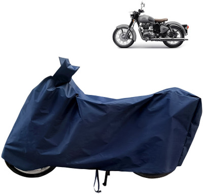 Horseyaart Waterproof Two Wheeler Cover for Royal Enfield(Classic Gunmetal, Blue)