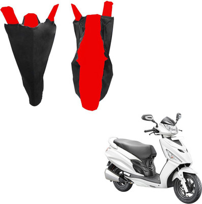 RiderShine Waterproof Two Wheeler Cover for Hero(Maestro Edge, Black, Red)