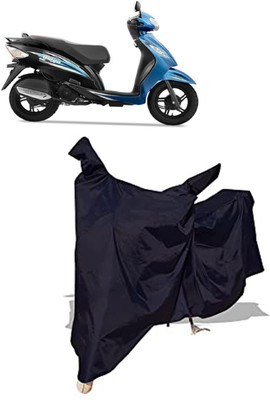 Amexride Two Wheeler Cover for TVS(Wego BS6, Black)