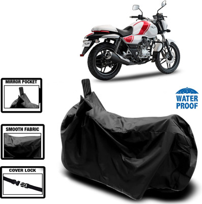 WMIZEXA Waterproof Two Wheeler Cover for Bajaj(V15, Black)