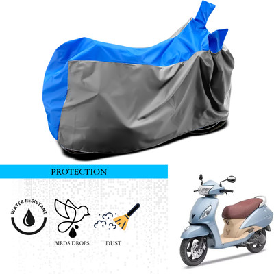 ANTHUB Waterproof Two Wheeler Cover for TVS(Jupiter Grande, Grey, Blue)
