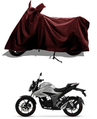 GROFATIK Two Wheeler Cover for Yamaha(FZ FI, Maroon)