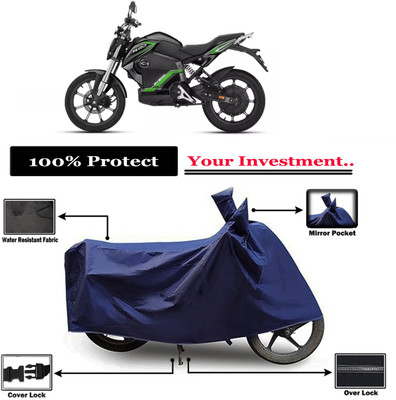 Amexride Two Wheeler Cover for Revolt(Motors E-Bike, Blue)