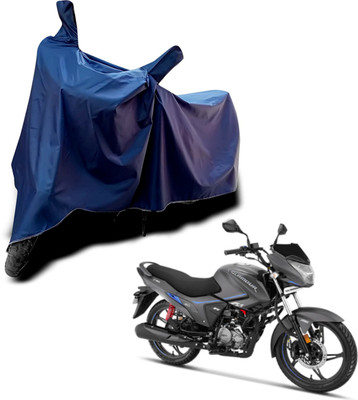 KEDIT Two Wheeler Cover for Hero(Glamour i3s BS6, Blue)