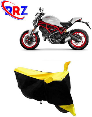 RRZ Waterproof Two Wheeler Cover for Ducati(Monster, Black, Yellow)