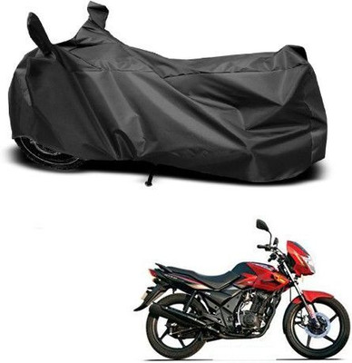 Varnwal E Commerce Waterproof Two Wheeler Cover for TVS(Flame DS 125, Black)