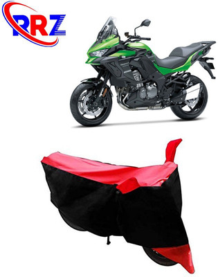 AutoGalaxy Waterproof Two Wheeler Cover for Kawasaki(Versys 1000, Black, Red)