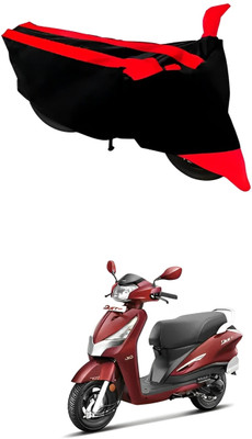 WXR Waterproof Two Wheeler Cover for Hero(Destini 125, Black, Red)