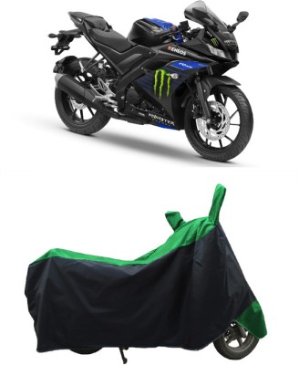 Coxtor Waterproof Two Wheeler Cover for Yamaha(YZF R15 V3 Moto GP Edition, Green)