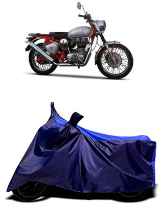 VESMEI Two Wheeler Cover for Royal Enfield(Bullet Trials 500, Blue)