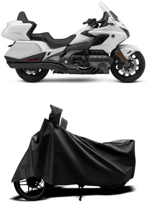 Mdstar Waterproof Two Wheeler Cover for Honda(Gold Wing GL1800, Black)