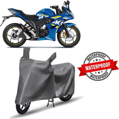 THE REAL ARV Two Wheeler Cover for Suzuki(Gixxer SF, Grey)