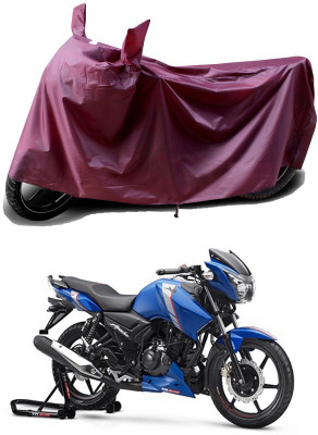 THE REAL ARV Waterproof Two Wheeler Cover for TVS(Apache RTR 160, Maroon)