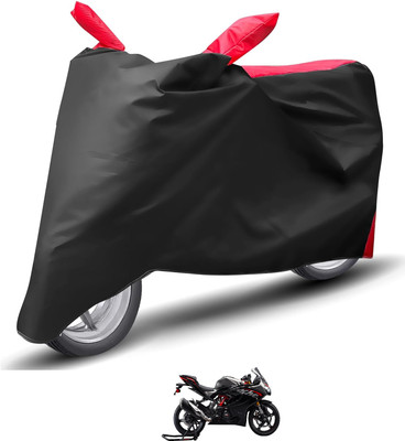 Caronix Waterproof Two Wheeler Cover for TVS(Apache RR 310, Red)