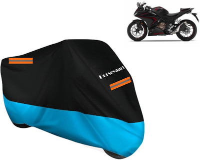 Horseyaart Waterproof Two Wheeler Cover for Honda(CBR500R, Blue)
