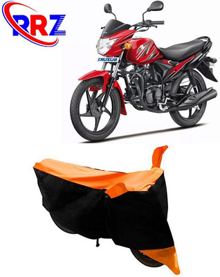 RRZ Waterproof Two Wheeler Cover for Suzuki(Hayate, Black, Orange)