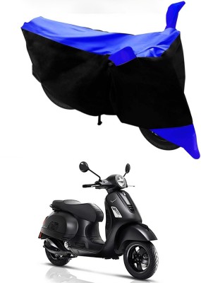 Ascension Two Wheeler Cover for Piaggio(Vespa, Blue, Black)