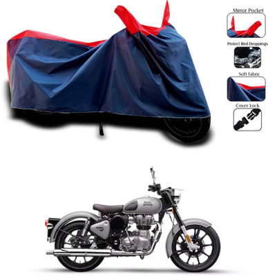 KEDIT Two Wheeler Cover for Royal Enfield(Bullet 350 New BS6, Red)