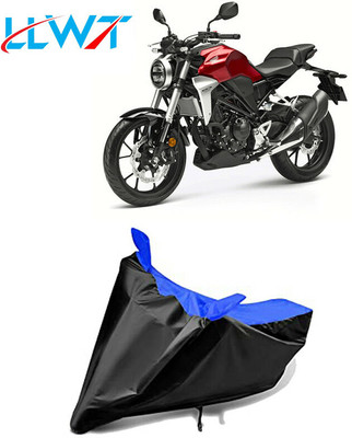 KPIND Waterproof Two Wheeler Cover for Honda(CB300R, Black, Blue)