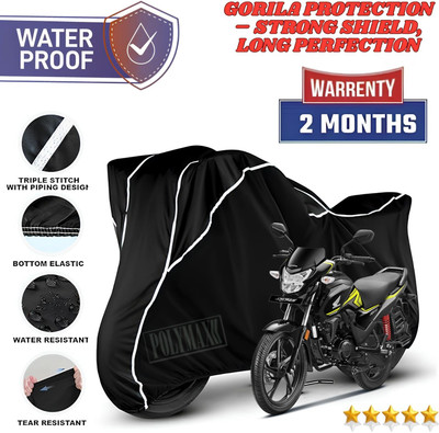 POLYMAXX Waterproof Two Wheeler Cover for Honda(SP125, Black, White)