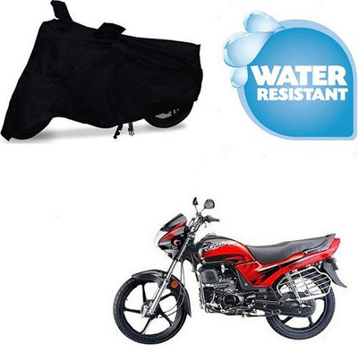 MMSSTAR Waterproof Two Wheeler Cover for Honda(Passion Plus, Black)