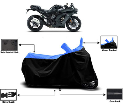 Amexride Two Wheeler Cover for Kawasaki(Ninja H2 SX BS6, Multicolor)