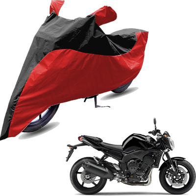 FurniGully Two Wheeler Cover for Yamaha(FZ1, Black, Red)