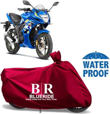 BLUERIDE Two Wheeler Cover for Suzuki(Gixxer SF, Maroon)