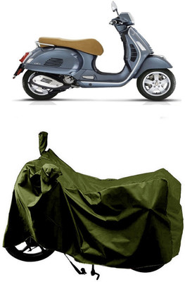 SUGASHRI Waterproof Two Wheeler Cover for Vespa(GTS 300, Green)