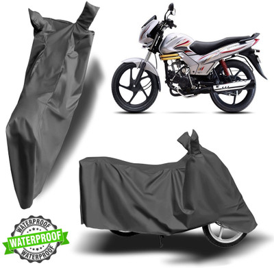 ROYAL AUTO MART Waterproof Two Wheeler Cover for Mahindra(Centuro, Grey)