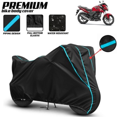 Mwiss Waterproof Two Wheeler Cover for Honda(SR 160, Black, Red)