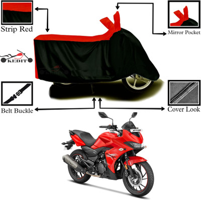 AASHTIK MART Two Wheeler Cover for Hero(Xtreme 200S, Red, Black)