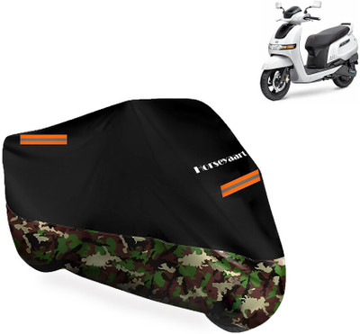 Horseyaart Waterproof Two Wheeler Cover for TVS(iQube Electric, Multicolor)