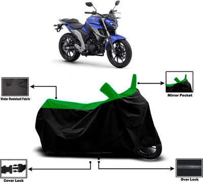 Amexride Two Wheeler Cover for Yamaha(Fazer-250 BS6, Green)