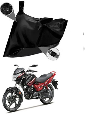 KEDIT Two Wheeler Cover for Hero(Glamour BS6, Black)