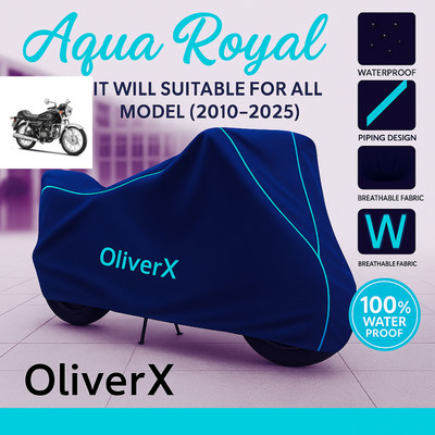 OliverX Waterproof Two Wheeler Cover for Hero(Splendor Pro Classic, Blue, Red)