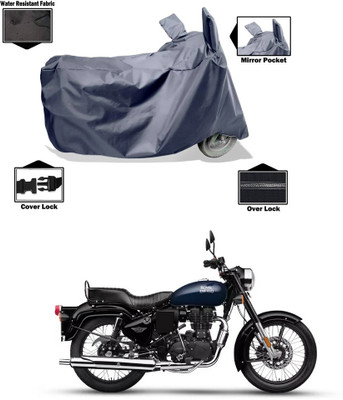 CODOKI Waterproof Two Wheeler Cover for Royal Enfield(Bullet Electra Twinspark, Grey)
