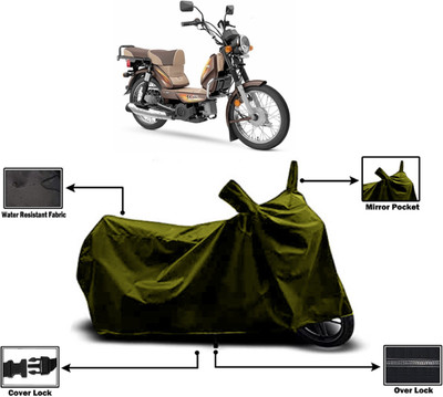 Amexride Two Wheeler Cover for TVS(XL 100, Green)