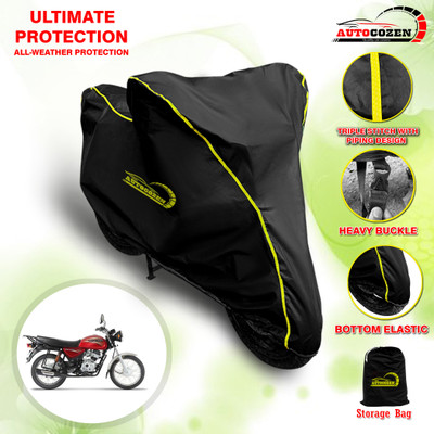 AUTOCOZEN Waterproof Two Wheeler Cover for Bajaj(Boxer, Black)
