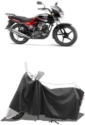 SUGASHRI Waterproof Two Wheeler Cover for Yamaha(YBR 110, White, Black)