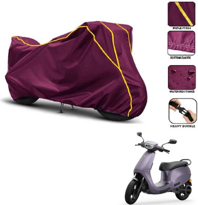 Car Life Two Wheeler Cover for Ola(Electric, Maroon, Yellow)